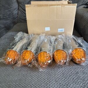 5x 17 LED Amber Torpedo Cab Marker Roof Running Top Light For Kenworth Peterbilt